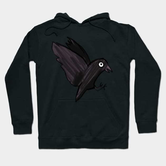 crow illustration Hoodie by Mayarart